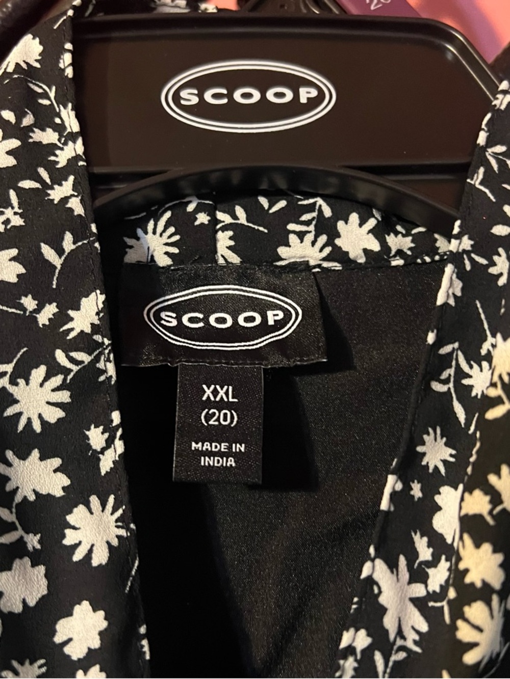 Scoop Long Sleeve Floral Lined Dress with Pockets XXL NWT - Picture 3 of 6